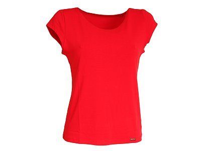 Červené tričko s rukávkem - vel.38
