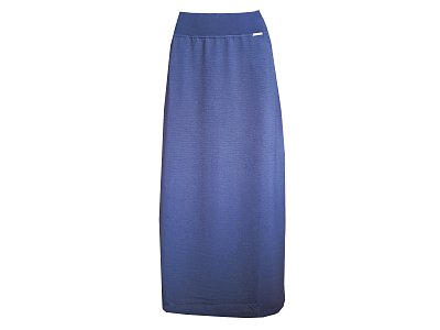 Tmavě modrá dlouhá sukně s kapsami - vel.38