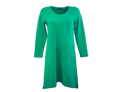 Zelené šaty z teplákoviny - vel.38