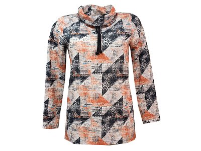 Barevná tunika z teplákoviny s kapsami - vel.38