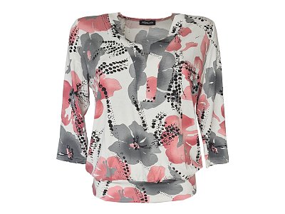 Volné triko nabrané do lemu - vel.40