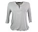 Světle šedá volná halenka s 3/4 rukávy - vel.38