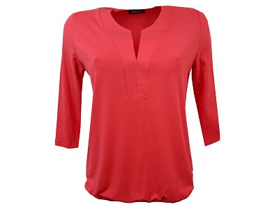 Tmavě lososová halenka s 3/4 rukávem - vel.38