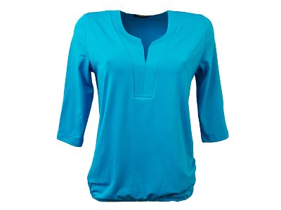 Modrá volná halenka s 3/4 rukávem - vel.38