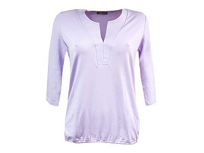 Světle fialové triko s 3/4 rukávem - vel.38