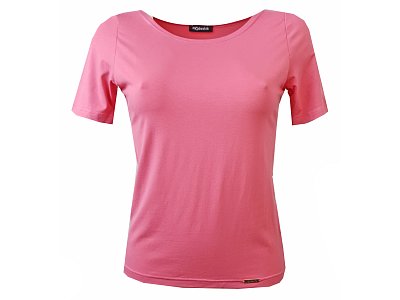 Růžová halenka s krátkým rukávem - vel.38