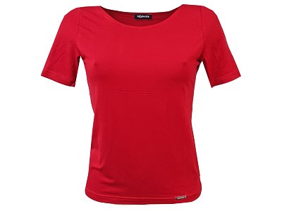 Červená halenka s krátkým rukávem - vel.38