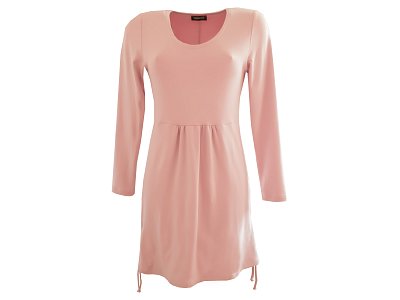 Světle růžová tunika s dlouhým rukávem - vel.38