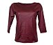 Tričko v bordó odstínu s jemným leskem - vel.42