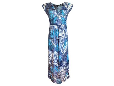 Letní volné šaty s překříženým výstřihem - vel.38