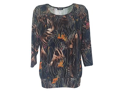 Volné tričko se zvířecím vzorem - vel.52