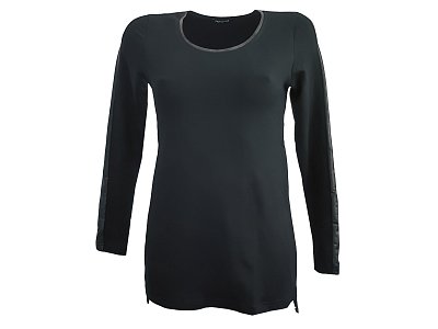 Černý svetr na bocích se stažením - vel.38