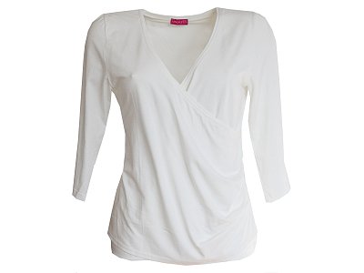 Smetanová překřížená halenka - vel.46