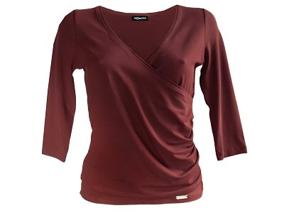 Hnědá halenka s překřížením - vel.44