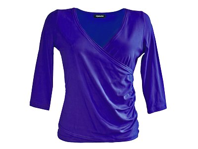 Překřížená halenka v královské modré barvě - vel.40