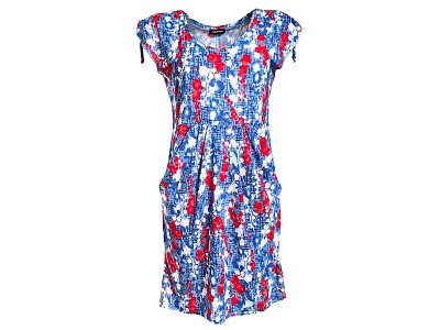 Barevné kapsové šaty - vel.40