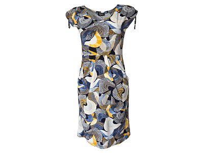 Letní šaty přestřižené pod prsy - vel.38