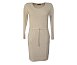 Béžové svetrové šaty - vel.38