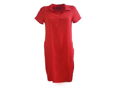 Červené košilové šaty - vel.38