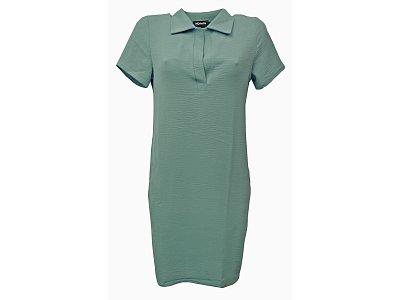 Košilové šaty ve světlé khaki barvě - vel.38