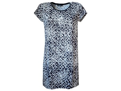 Černo bílá tunika s kapsami - vel.38