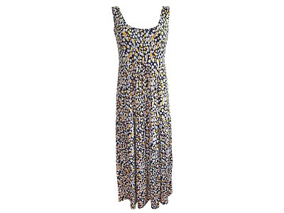 Dlouhé letní kaskádové šaty - vel.38