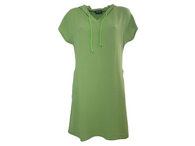 Hráškově zelené letní šaty s kapsami - vel.38