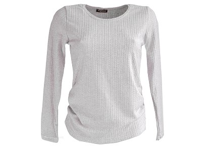 Hladký svetr v barvě bílé kávy - vel.38