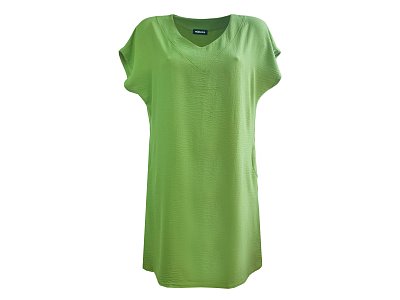 Letní zelené šaty s výstřihem do V - vel.38