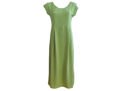 Letní hráškově zelené lehké šaty - vel.38