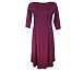 Vínové šaty Modestia 3/4 rukáv - vel.40