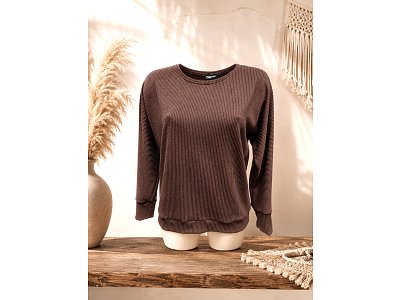 Dámský svetr v hnědé  barvě - vel.38