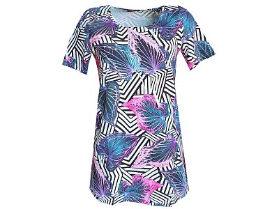 Tunika s výrazným tiskem listů - vel.40