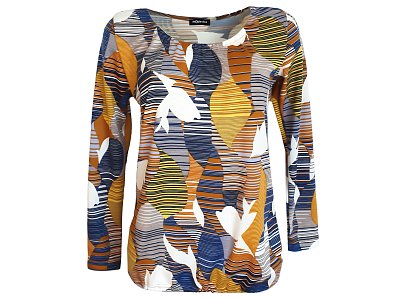 Jemný volný svetřík v módních barvách - vel.38