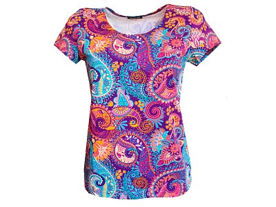 Barevná halenka z bavlny - vel.40