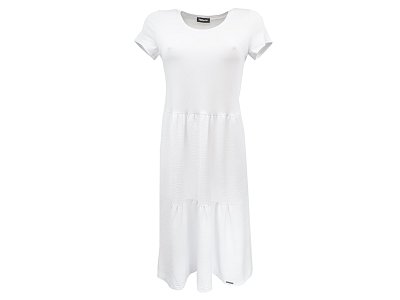 Bílé kaskádové šaty - vel.38