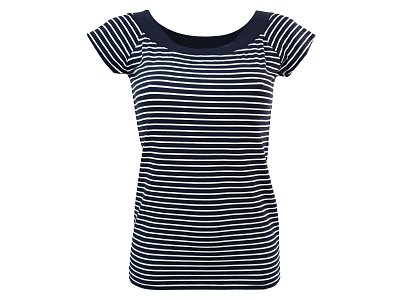 Modro bílá pruhovaná halenka - vel.38