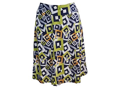 Sikně se zeleným geometrickým vzorem - vel.38