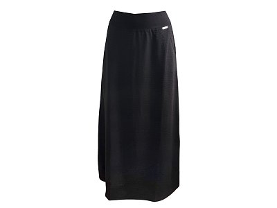 Černá dlouhá sukně s kapsami - vel.38
