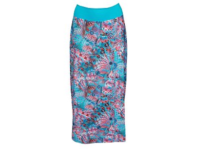 Barevná maxi sukně s rozparkem - vel.38