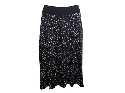 Černo bílá sukně pod kolena - vel.40