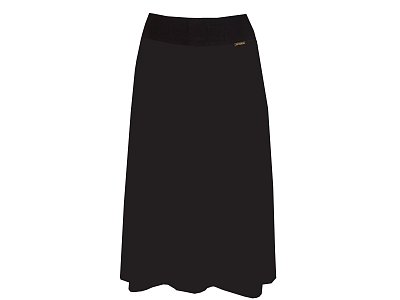 Černá teplejší sukně - vel.40