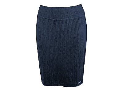 Tmavě modrá elastická sukně - vel.38