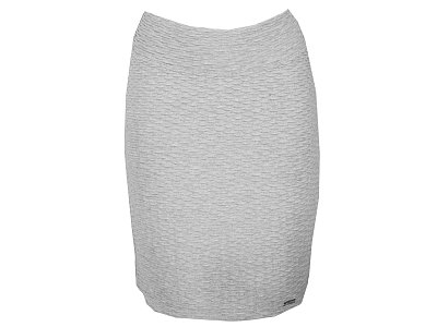 Šedá sukně s plastickým vzorem - vel.38
