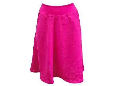 Krátká sukně v jahodové barvě - vel.38