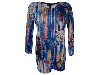 Barevný delší svetr - tunika - vel.38