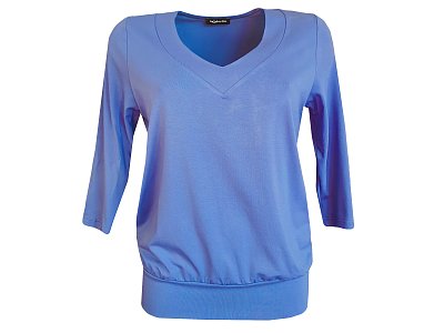 Modrá halenka s 3/4 rukávem - vel.42