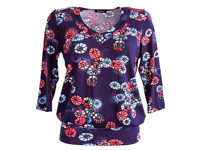 Volná halenka s 3/4 rukávem - vel.40