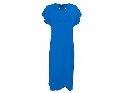 Modré šaty s kimonovým  rukávem - vel.38