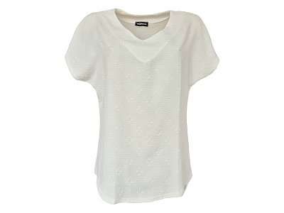 Volné triko ve smetanové barvě - vel.40